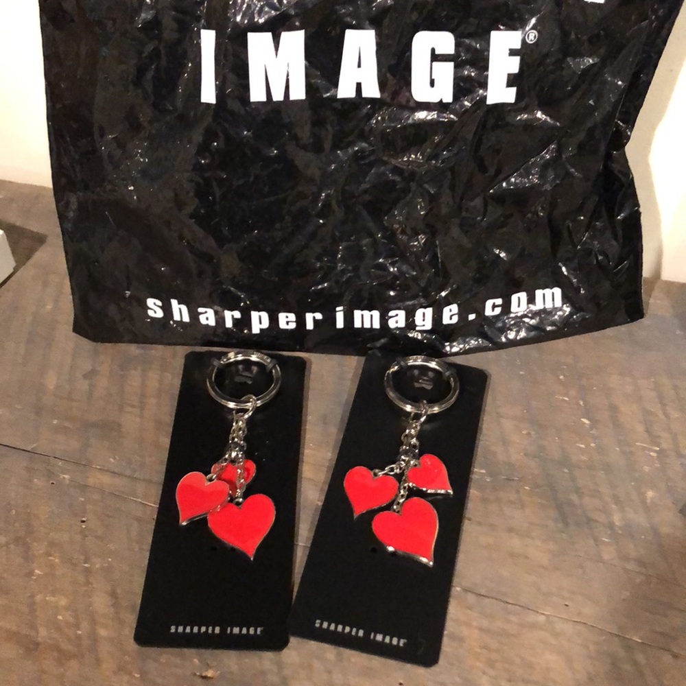 Sharper Image Heart keychains. Bundle of 2 charms